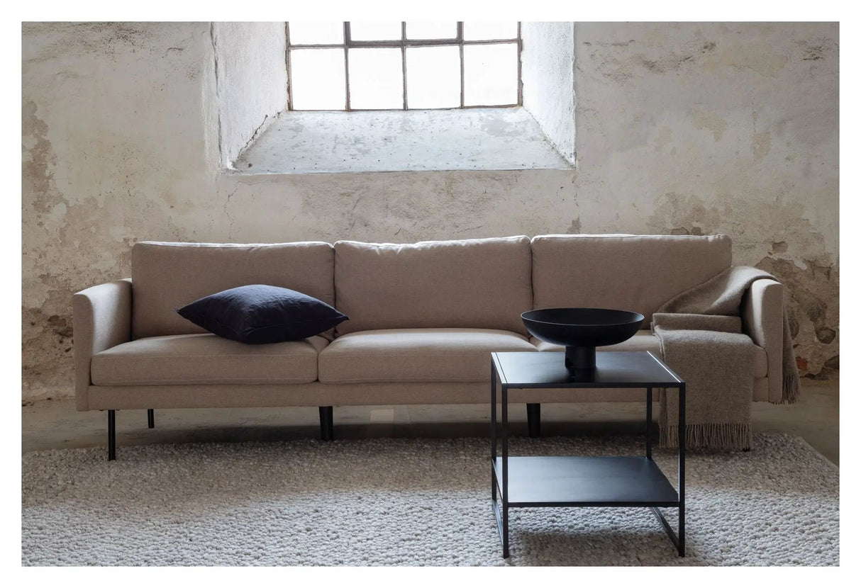 Zoom 3-pers. Sofa, Lysebrun Stof - Unoliving.com