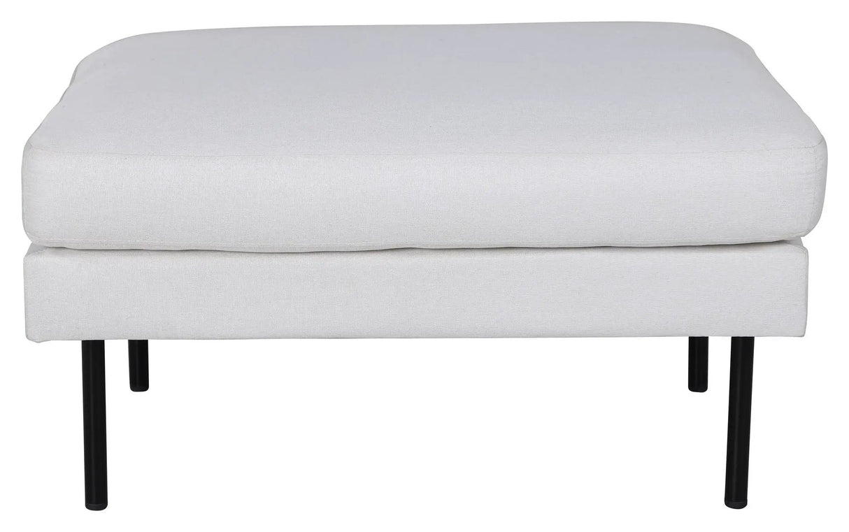 Zoom Ottoman, Offwhite velour - Unoliving.com