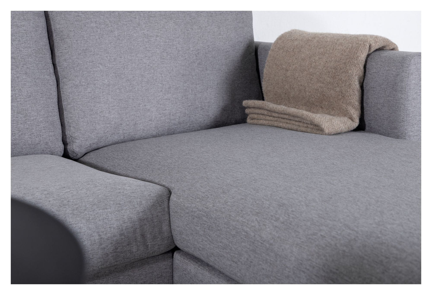 Zoom U-Sofa, Grå Stof - Unoliving.com