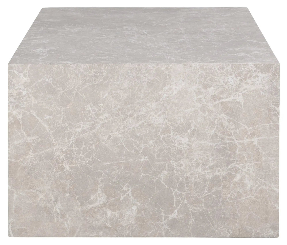 Prague sofabord marmor/beige, 60cm - Unoliving.com