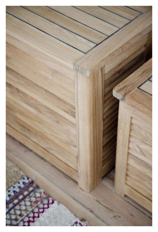 Classic Vasketøjskurv Stor, Teak - UNOLIVING.COM