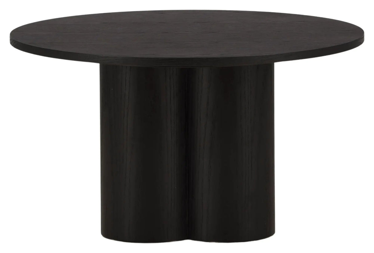 Olivia Sofabord Ø80 - Sort - Unoliving.com
