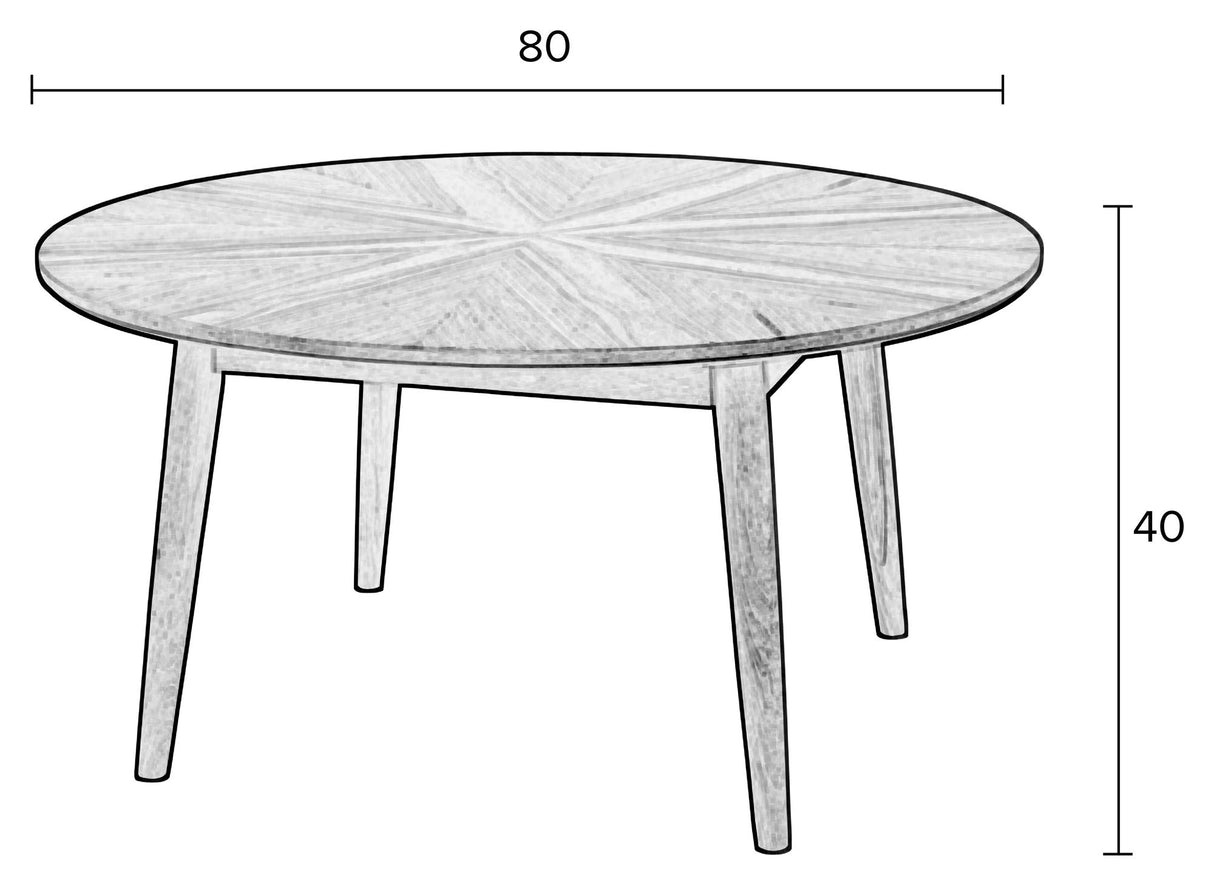 homii Fabio Sofabord, Sort - Unoliving.com