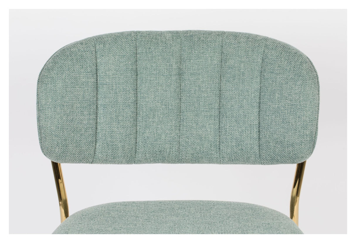 homii Jolien Barstol SH: 65cm, Guld/Lys Grøn - Unoliving.com