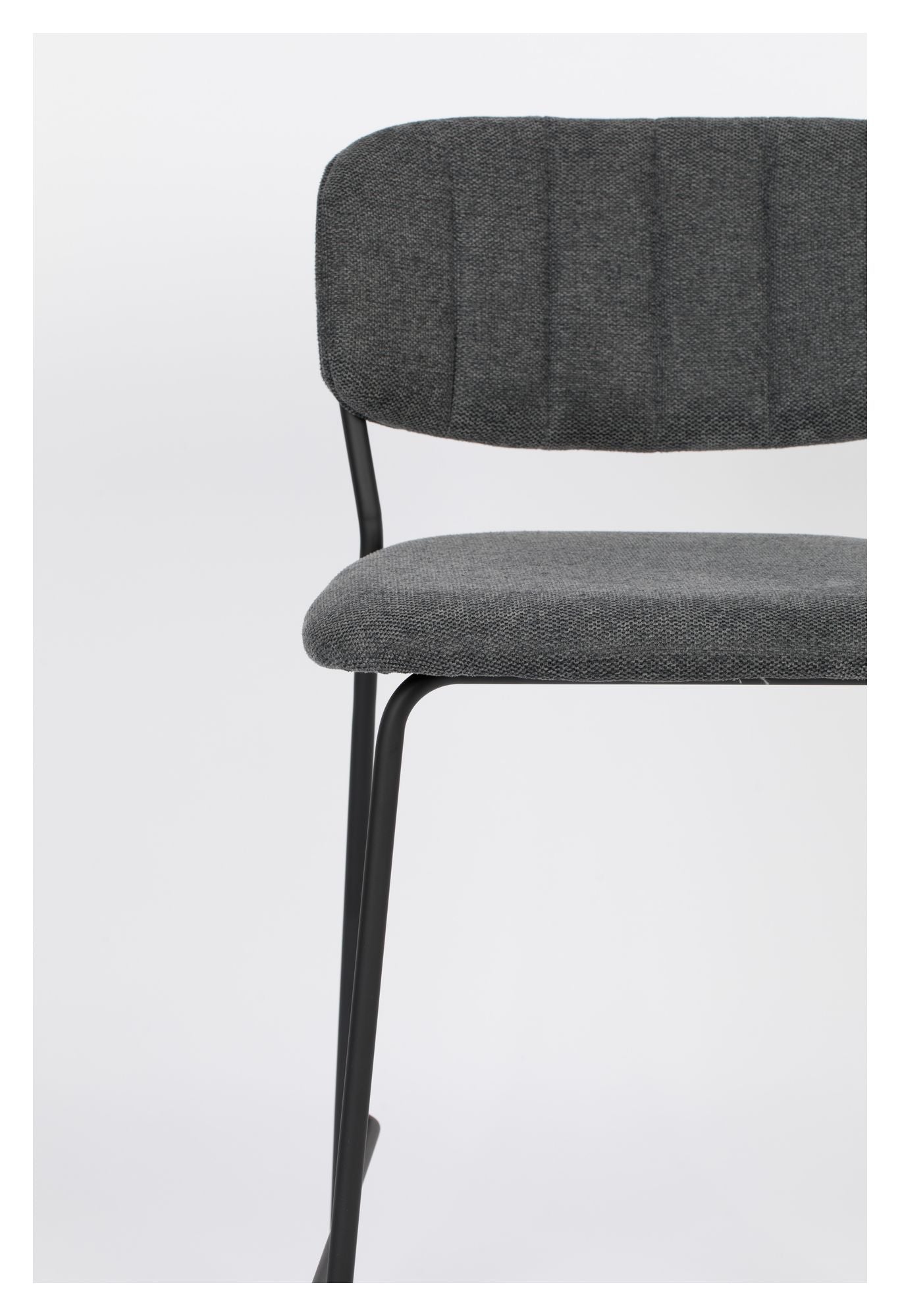 homii Jolien Barstol SH: 65cm, Sort/Mørk Grå - Unoliving.com