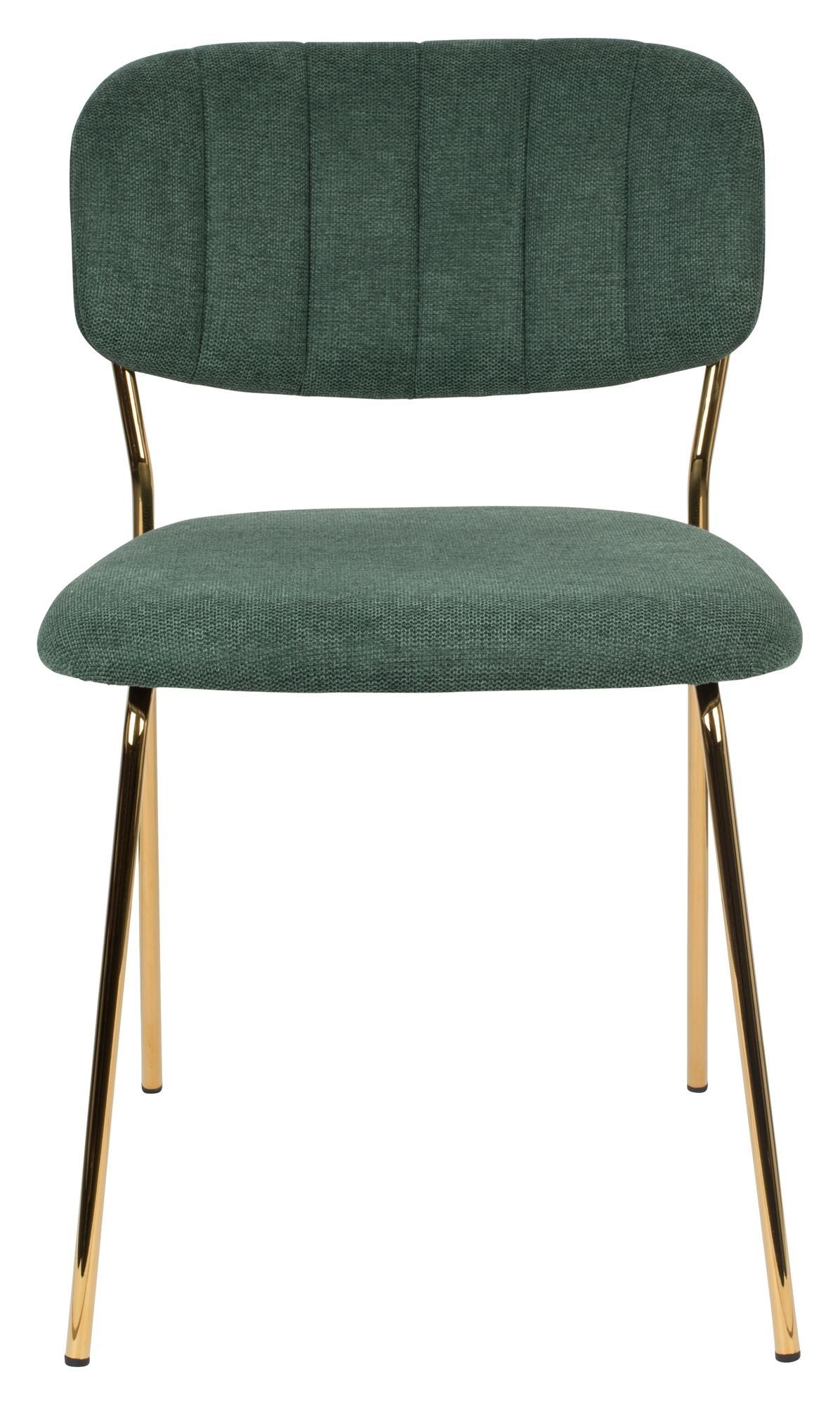 homii Jolien Spisebordsstol, Guld/Mørk Grøn - Unoliving.com