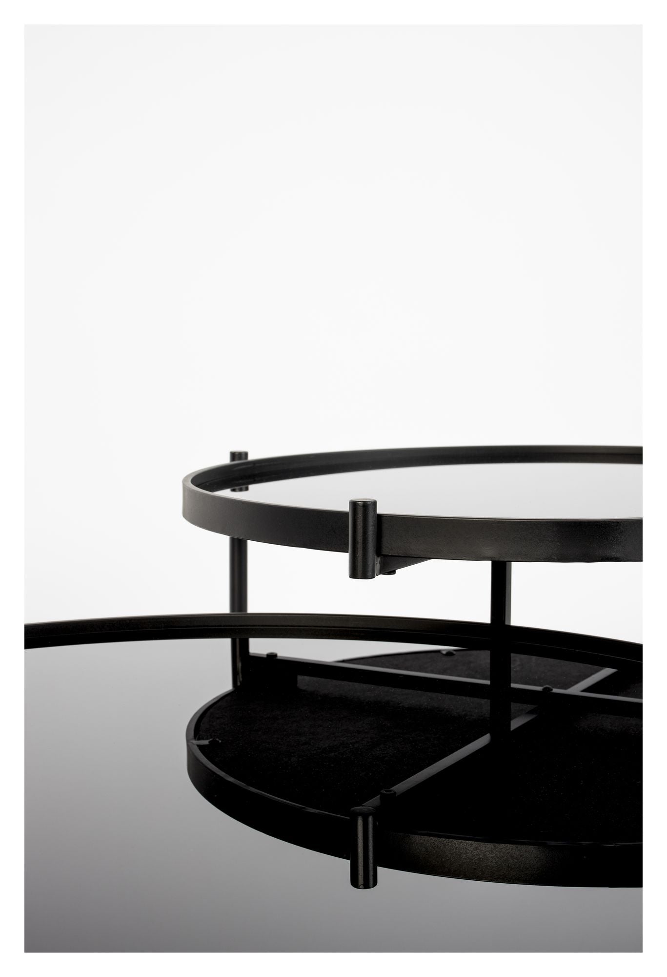 homii Li Sofabord, Ø80/Ø62, Sort - Unoliving.com