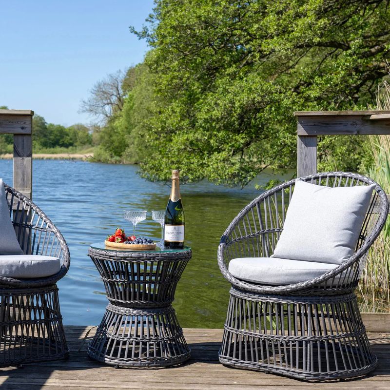 Natal loungesæt med grå hynder