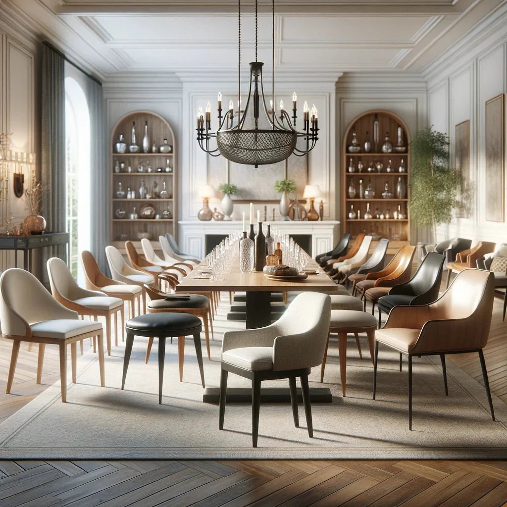 Guide - Spisebordsstole typer - UNOLIVING.COM