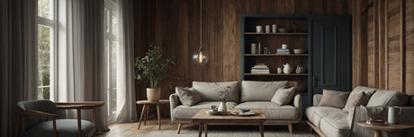 Sofaborde med hylder - UNOLIVING