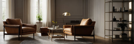 Læder lænestol - UNOLIVING