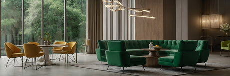 Giv indretningen en forfriskning med grønne spisebordsstole - UNOLIVING