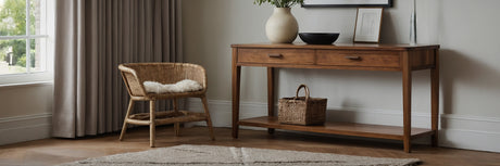 Med et entrébord får du pynte- og opbevaringsmodul i én! - UNOLIVING