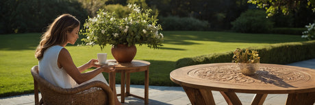 Runde haveborde - UNOLIVING