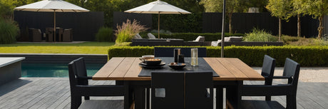 Moderne haveborde i sort - UNOLIVING