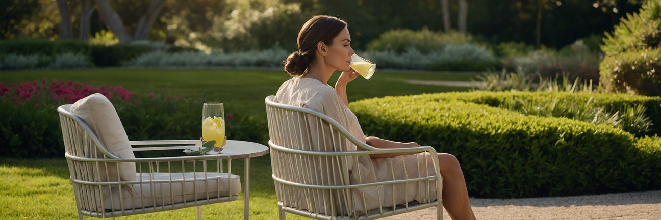 Indret din have med en vedligeholdsefri havestol i aluminium - UNOLIVING