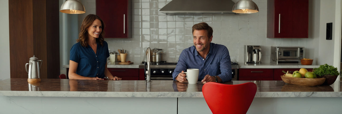 Røde barstole - UNOLIVING