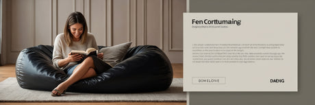 Sort sækkestol - UNOLIVING