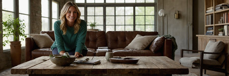 Sofaborde i genbrugstræ - UNOLIVING