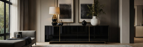 Indret dit hjem med en tidsløs skænk i sort - UNOLIVING