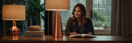 Vær med på trenden med en bordlampe i kobber! - UNOLIVING