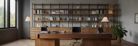 Naturligt lækkert skrivebord i lyst træ - UNOLIVING