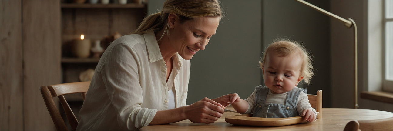 Sikker kvalitets højstol i træ - UNOLIVING