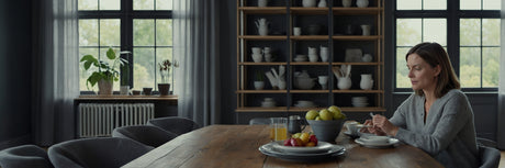 Nordisk elegance og stilren indretning med spisebordsstole i grå - UNOLIVING