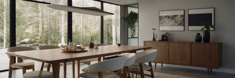 Spisebord med glasplade - UNOLIVING