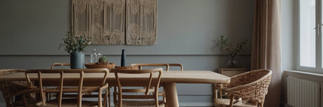 Spisebordsstole med fletsæde - UNOLIVING