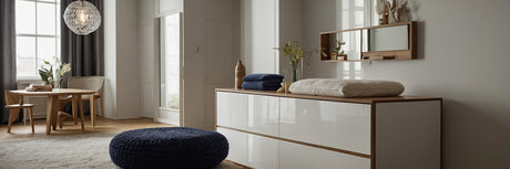 Nyt flot puslebord i hvid til puslepladsen - UNOLIVING