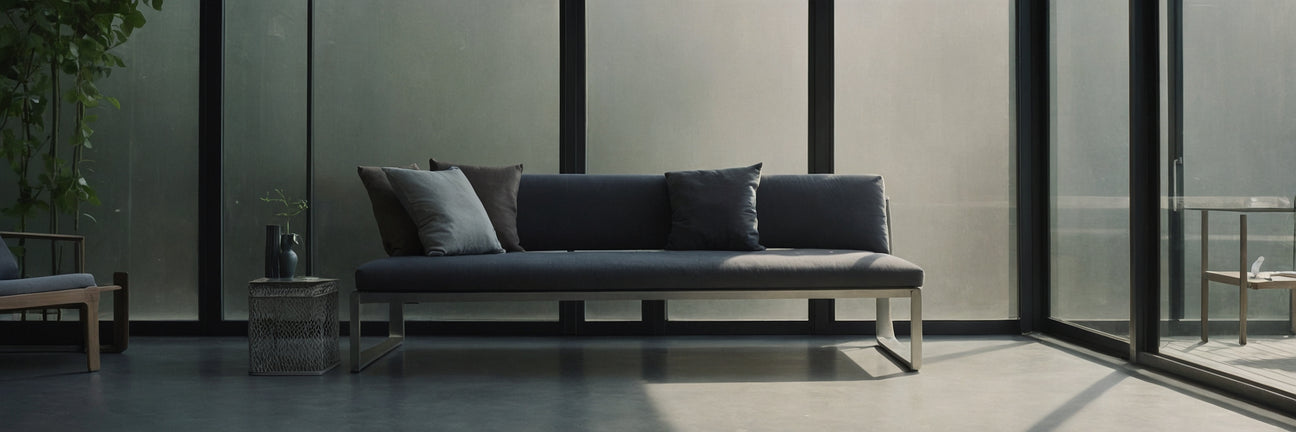 Trendy bænk i stål til det moderne hjem - UNOLIVING