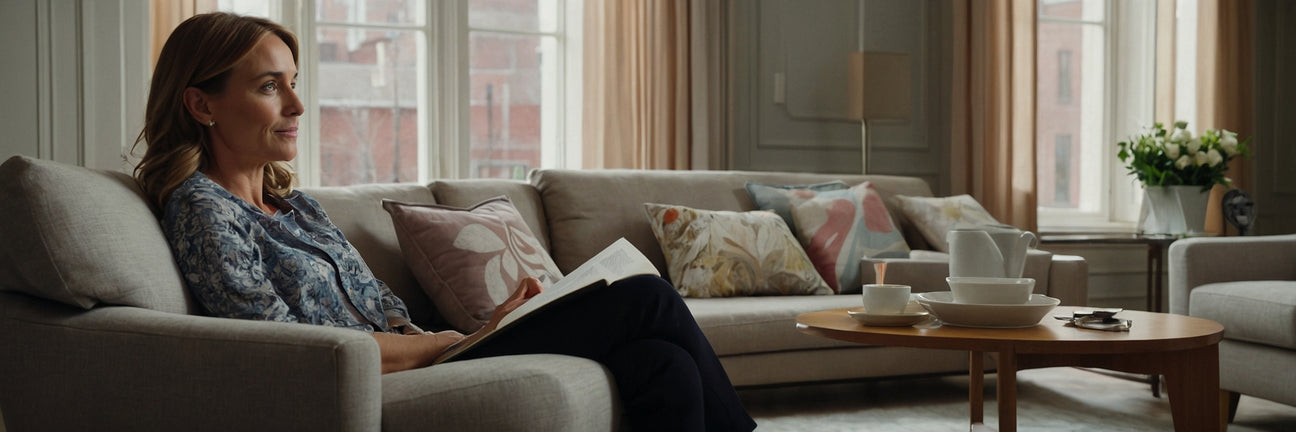 Frisk stuen eller værelset op med en lænestol i stof - UNOLIVING