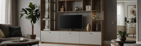 Hængevitrine i hvid - UNOLIVING