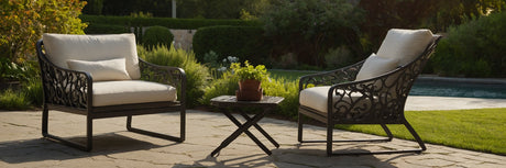 Indret din terrasse eller have med en havestol i jern - UNOLIVING