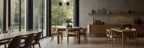 Naturlig twist til indretningen med unikke spisebordsstole i ahorn - UNOLIVING