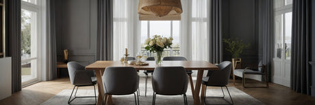 Spisebordsstole i grå - UNOLIVING