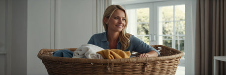 Flettet vasketøjskurv - UNOLIVING