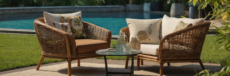 Nostalgi og charme i haven med havemøbler i  kunstflet - UNOLIVING