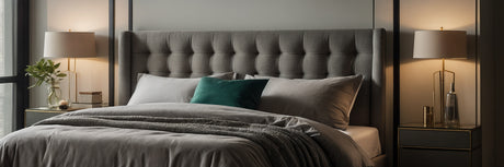 Minimalistisk og cool med en sengeramme i metal - UNOLIVING