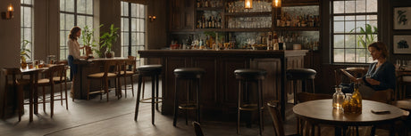 Klassisk barstol til køkken, højbordet eller hjemmebaren - UNOLIVING