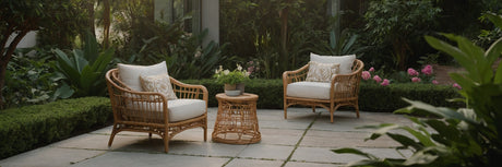 Skab en romantisk stil med en havestol i flet - UNOLIVING