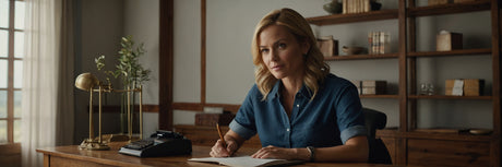 Rustikt og tidsløst skrivebord i træ - UNOLIVING