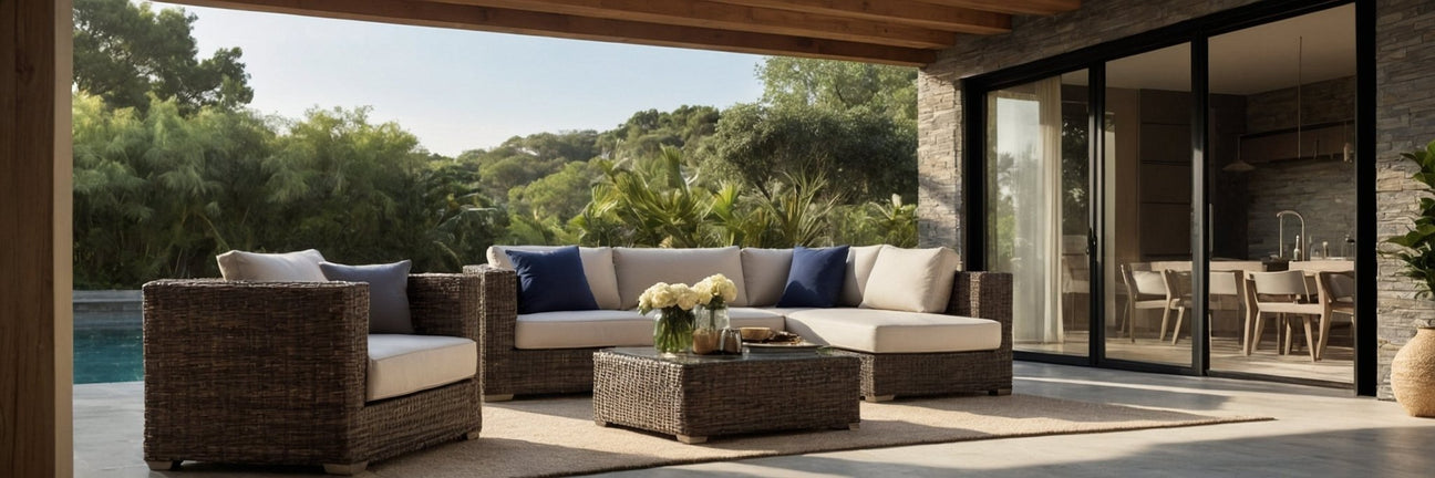 Alu-rattan er et nyt og innovativt materiale, der kan holde til udendørs brug - UNOLIVING.COM