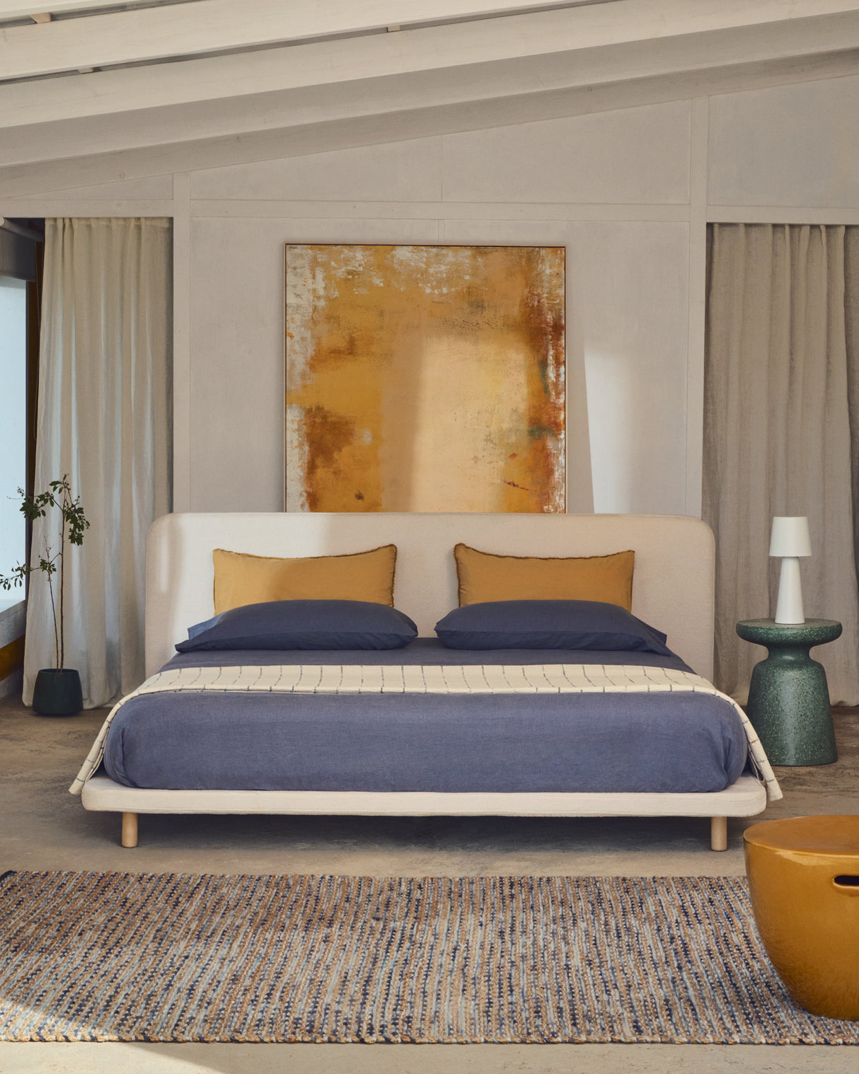Odum Seng med Betræk 90X200 Cm, Beige