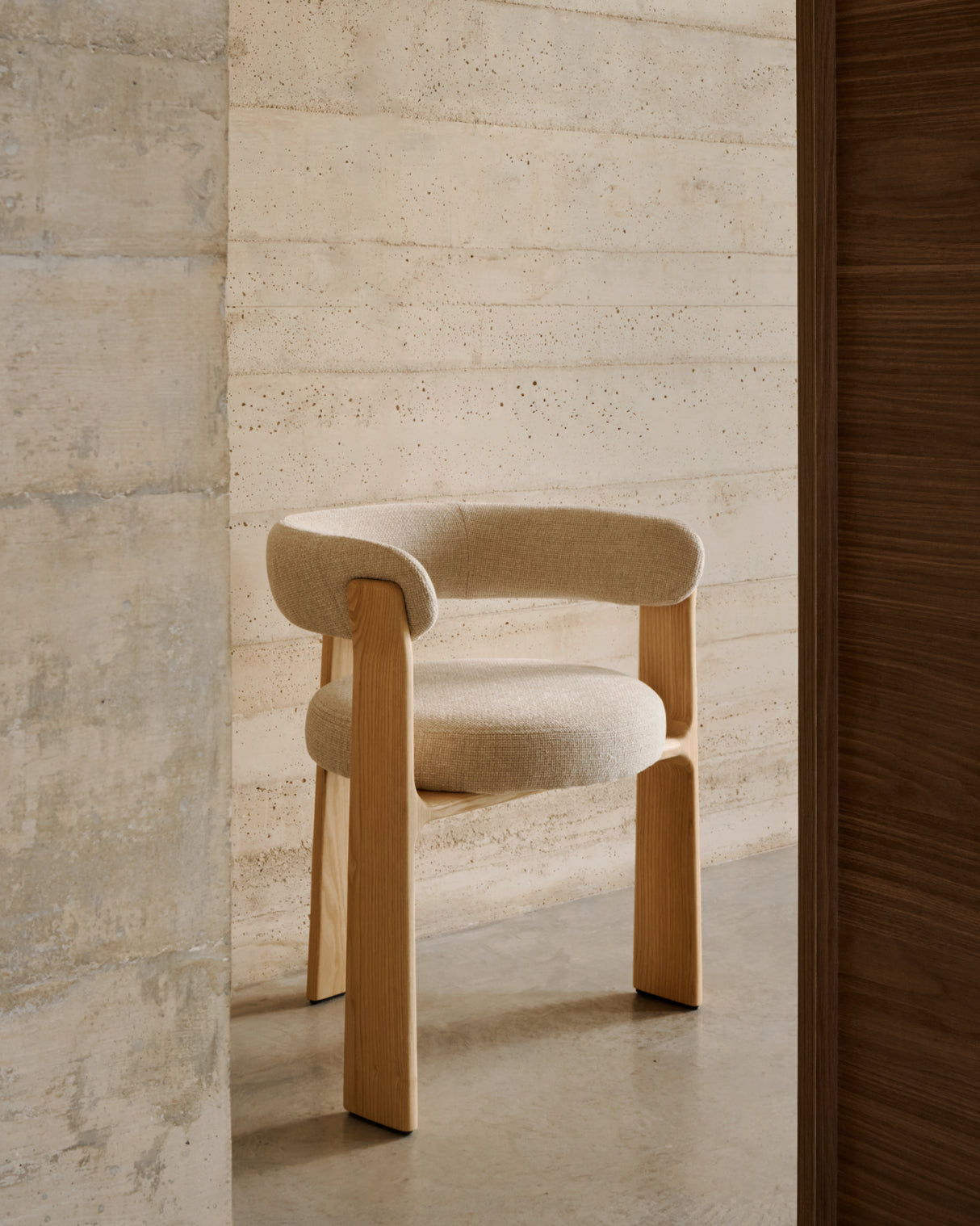 Granite 3-Benet Stol, Beige/Natur
