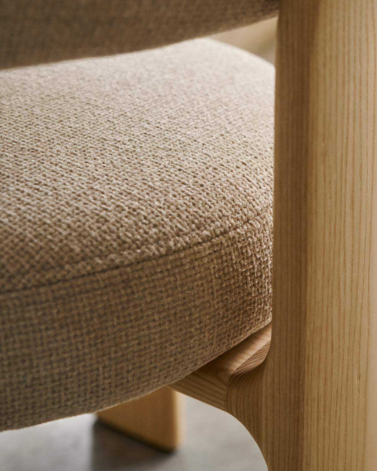 Granite 3-Benet Stol, Beige/Natur