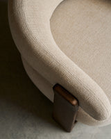 Granite Lænestol, Beige/Valnød