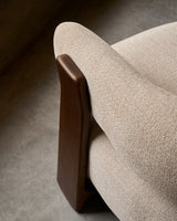 Granite Lænestol, Beige/Valnød