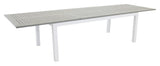 Albany Havebord 224/324x100, Hvid/Grå Aintwood